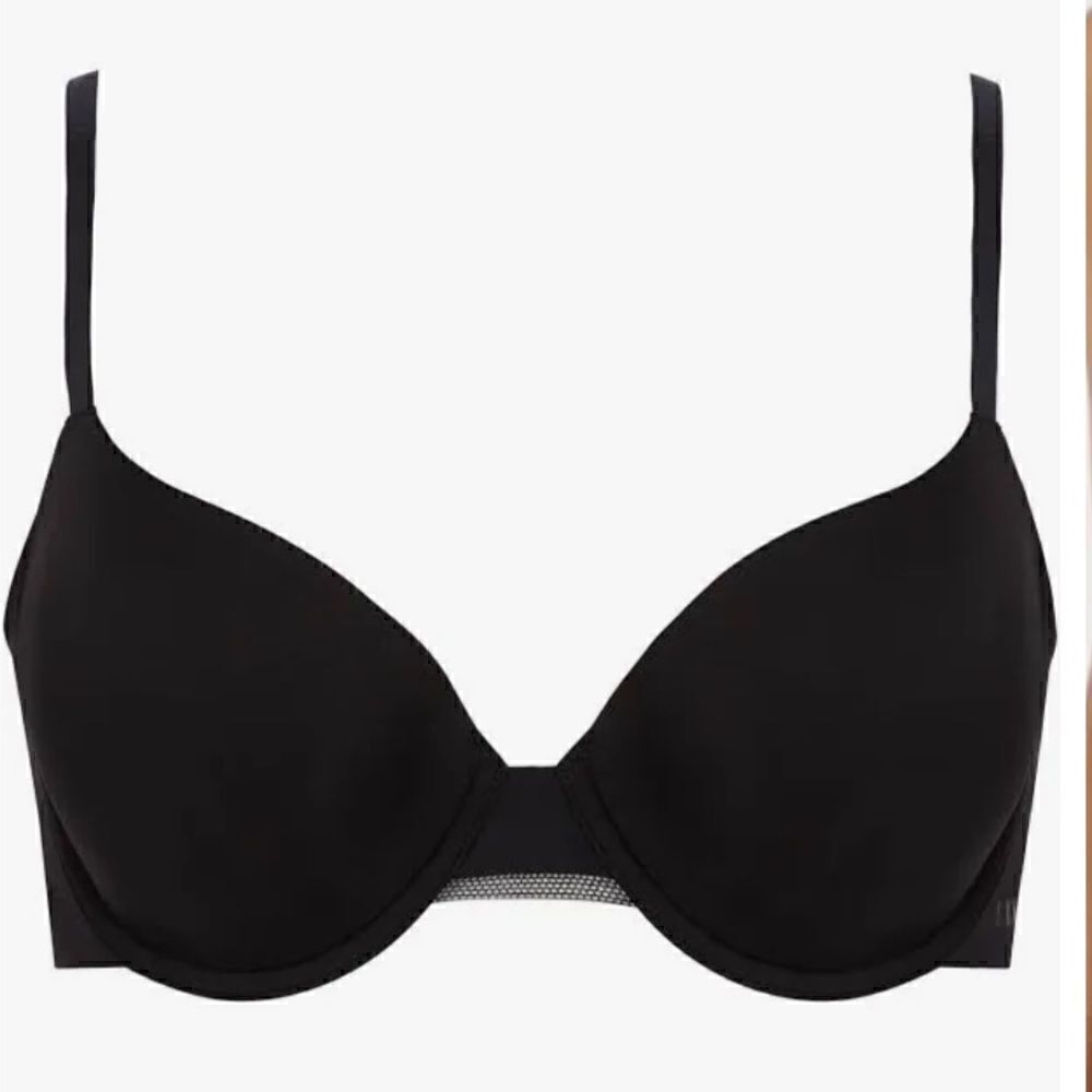 DKNY Litewear Spacer T-Shirt Bra DK4001, size 32A, NWT, Black